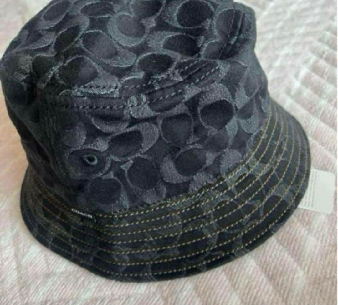 COACH コーチ　シグネチャーバケットハット　正規品‼️新品‼️ ブラックデニム