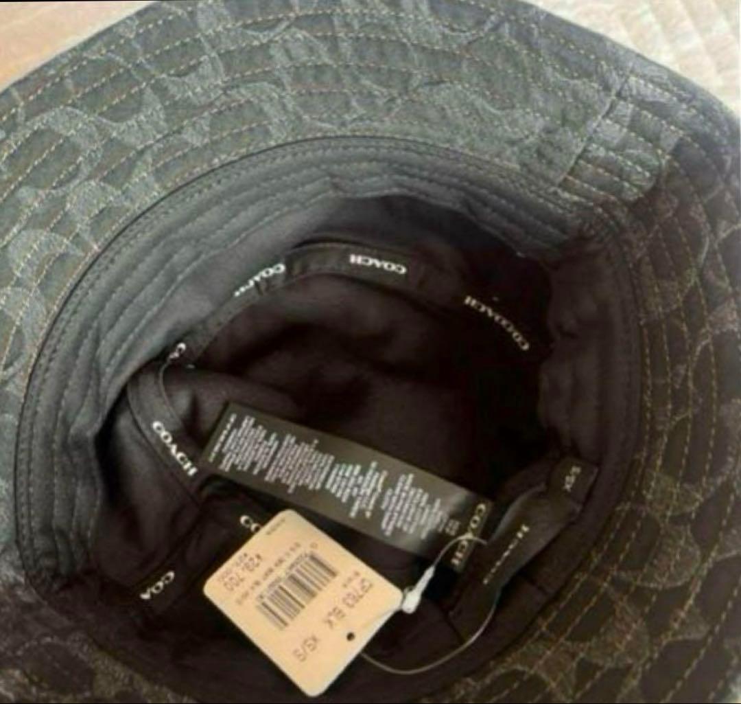 COACH コーチ　シグネチャーバケットハット　正規品‼️新品‼️ ブラックデニム