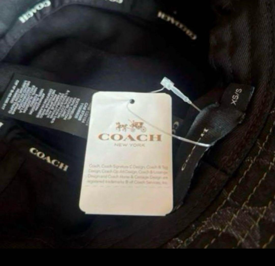 COACH コーチ　シグネチャーバケットハット　正規品‼️新品‼️ ブラックデニム