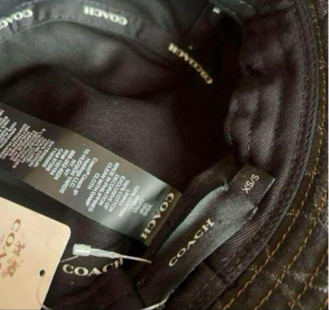 COACH コーチ　シグネチャーバケットハット　正規品‼️新品‼️ ブラックデニム