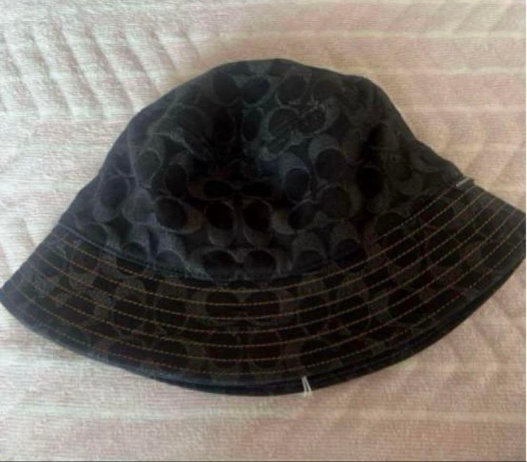 COACH コーチ　シグネチャーバケットハット　正規品‼️新品‼️ ブラックデニム