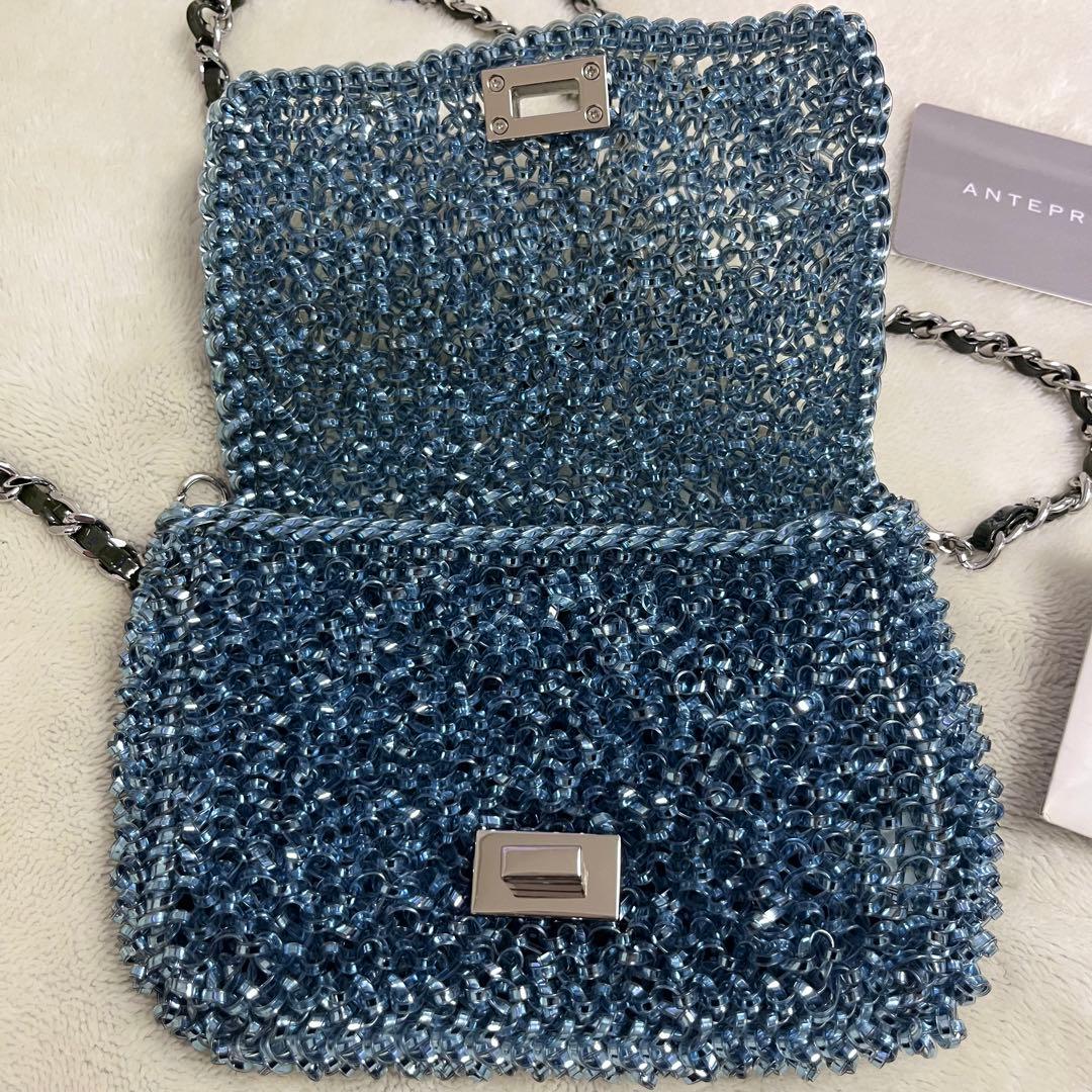 ANTEPRIMA アンテプリマ　ルッケット　ルケット　ブルー　ワイヤーバッグ