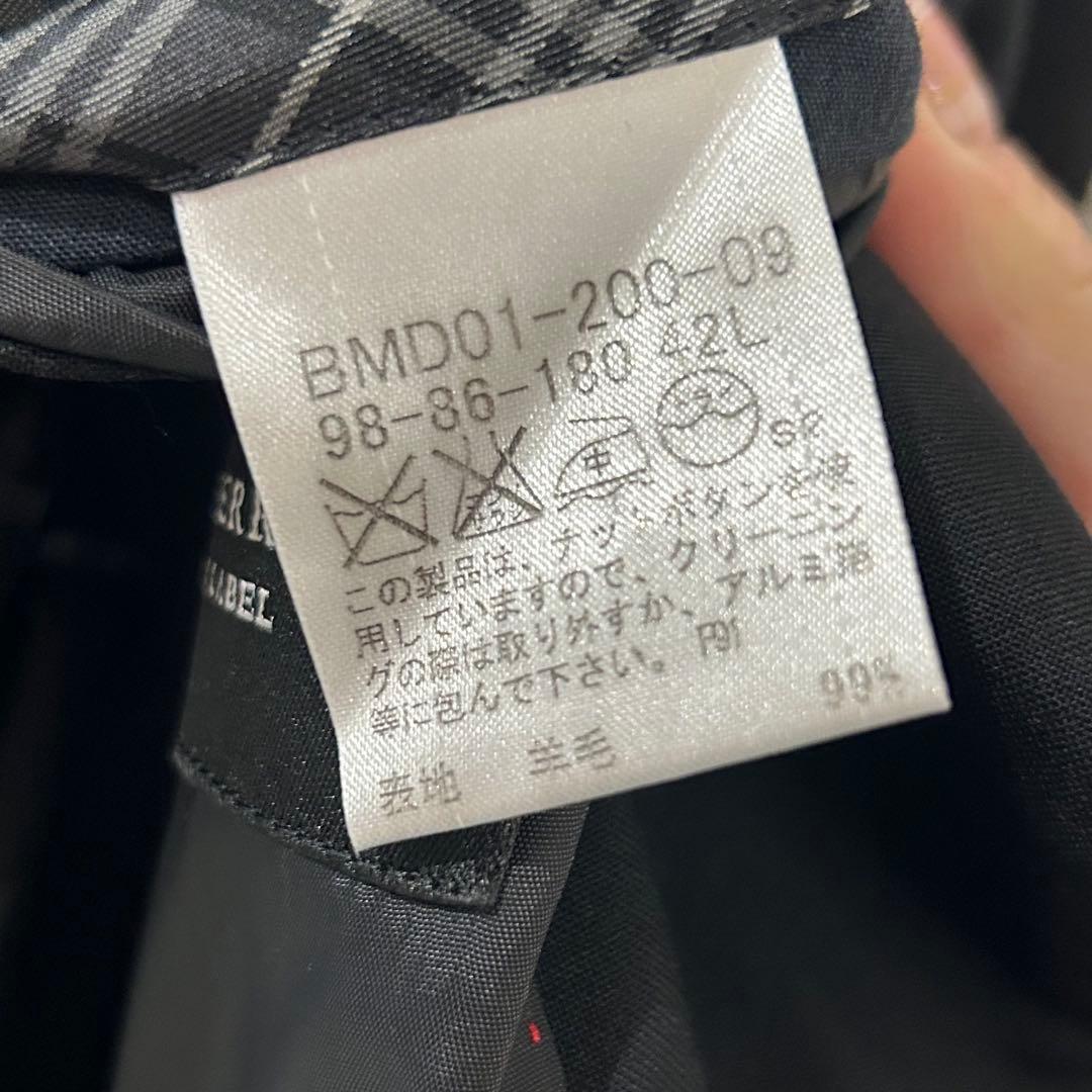 Burberry black label 黒スーツ