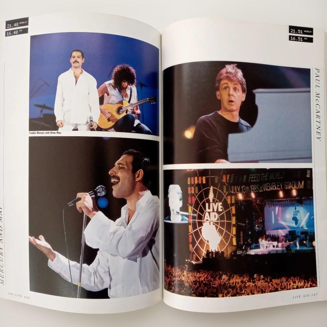 ライブエイド コンサート　写真集