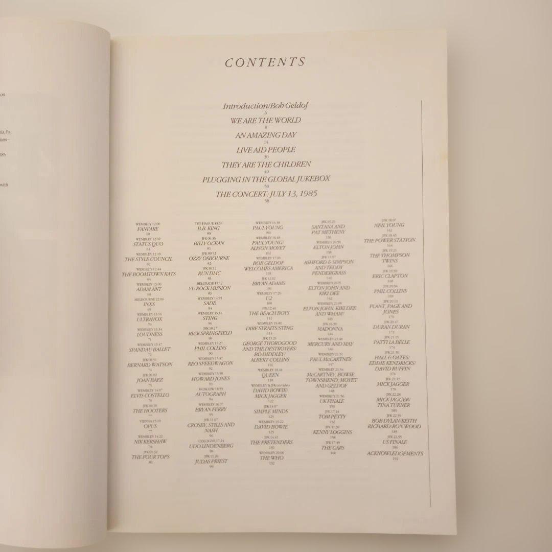 ライブエイド コンサート　写真集