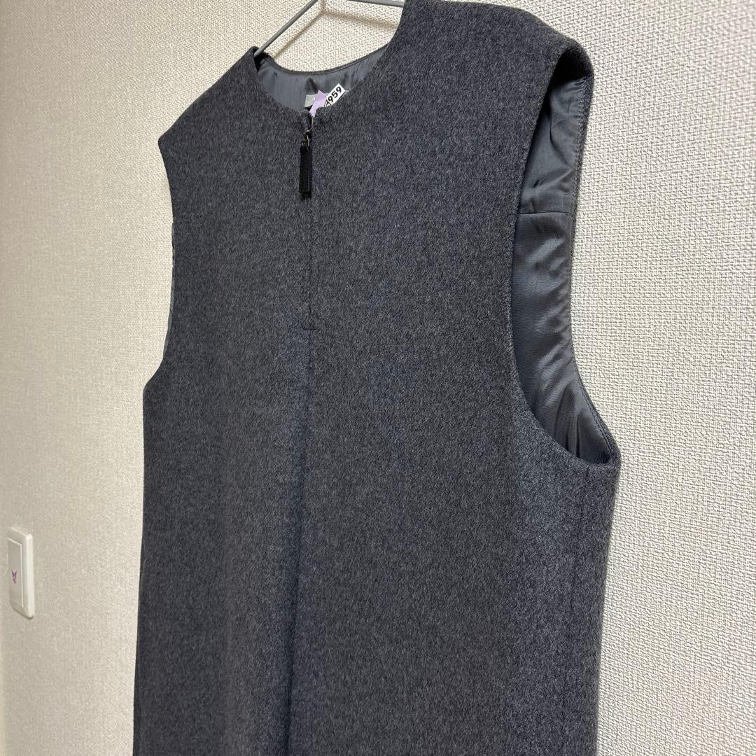 セオリーリュクス　美品　ノースリーブロングワンピース グレー　ウール　38号
