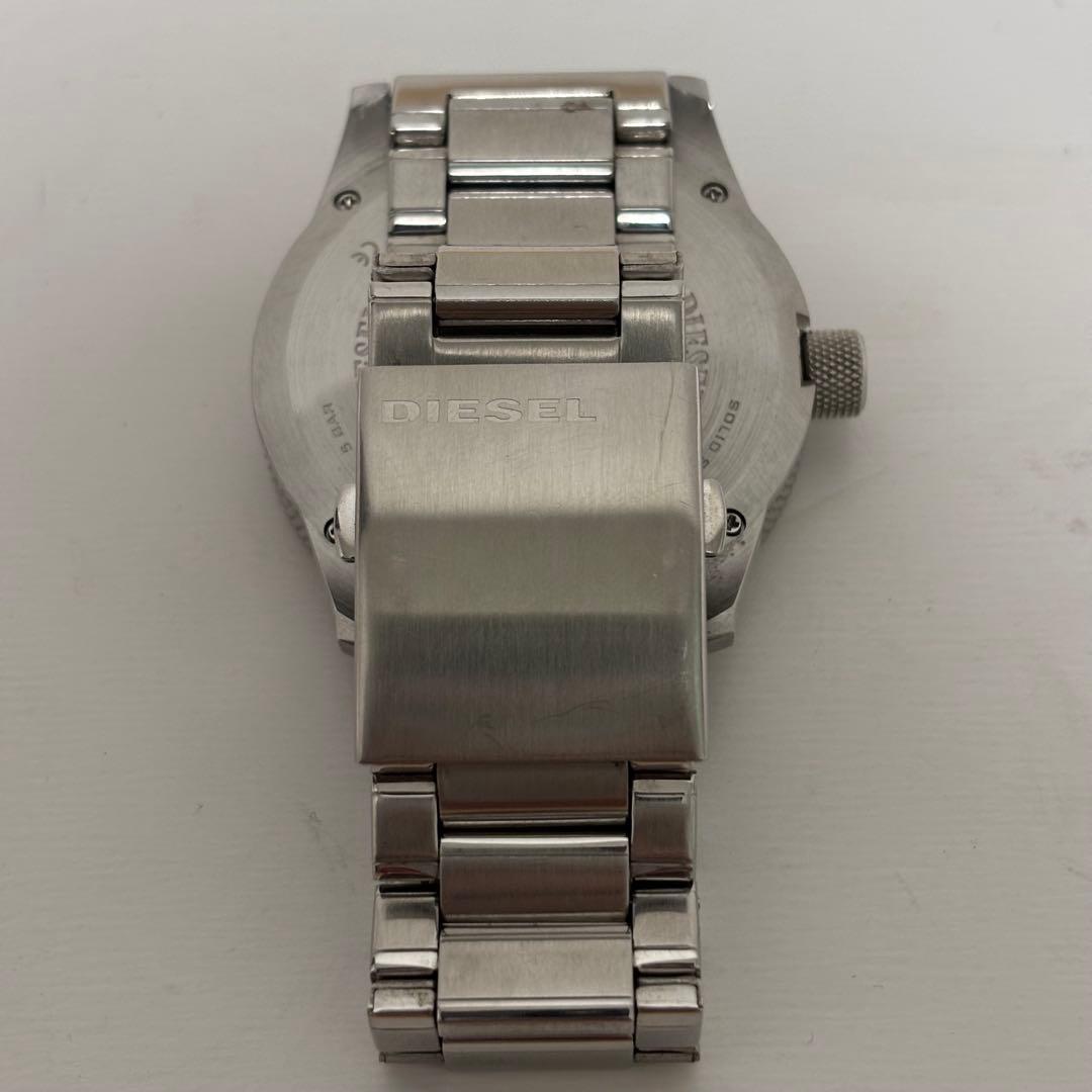 【美品】DIESEL 青 腕時計 5BAR ディーゼル　ビジネス