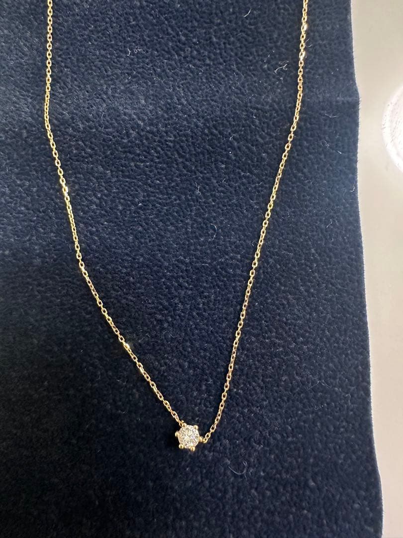 AHKAH ロシアンダイヤモンドネックレス　0.13ct