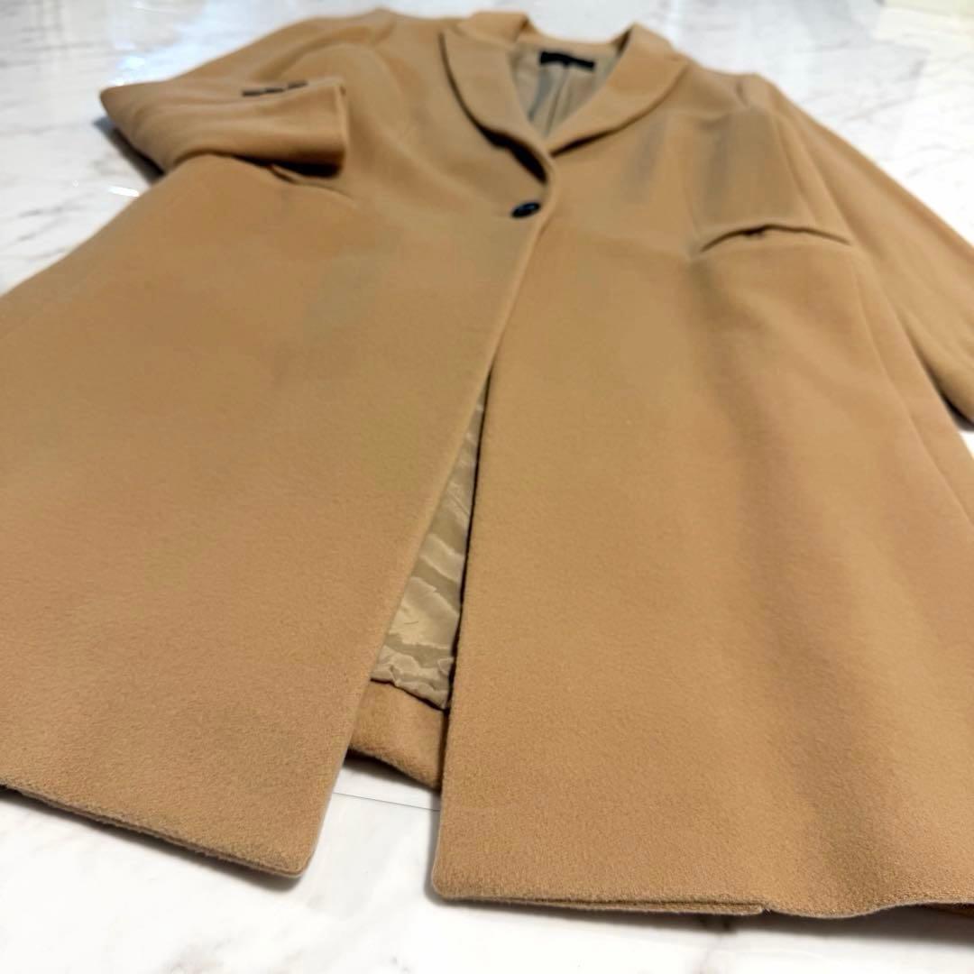 【極美品】完売品✨️ICB カシミヤ 大きいサイズ 44 チェスター コート