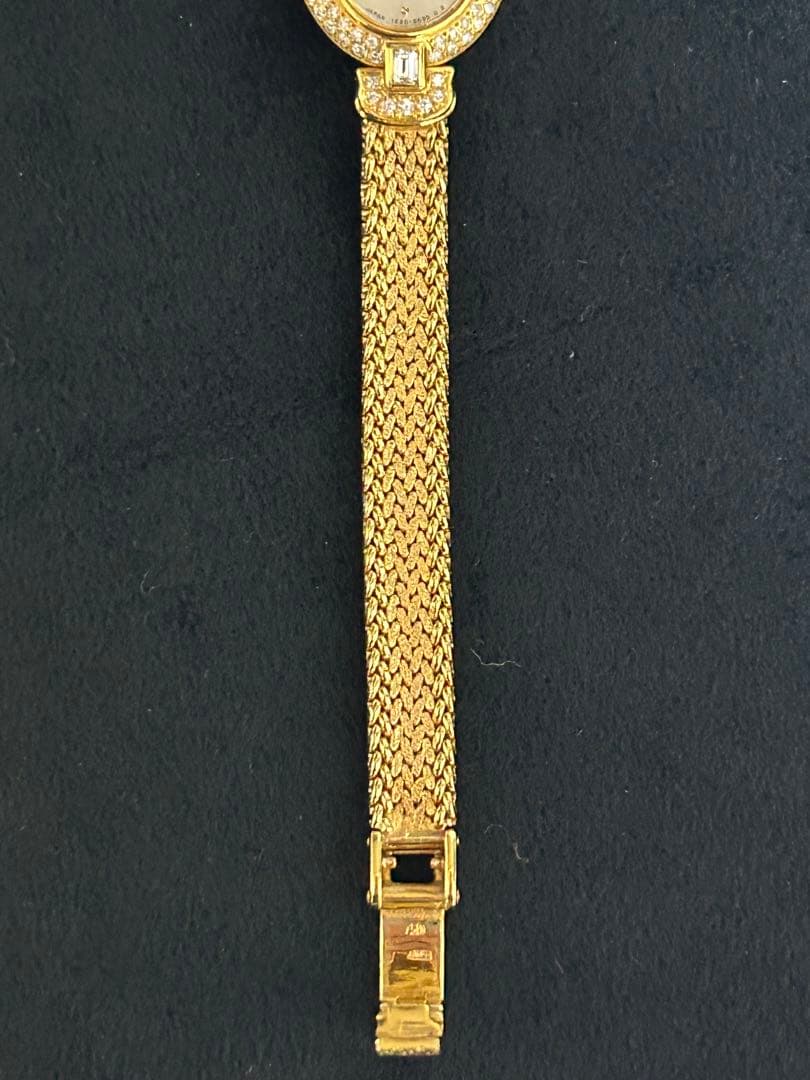 みわ　MIKIMOTOダイヤモンド装飾 18K無垢腕時計