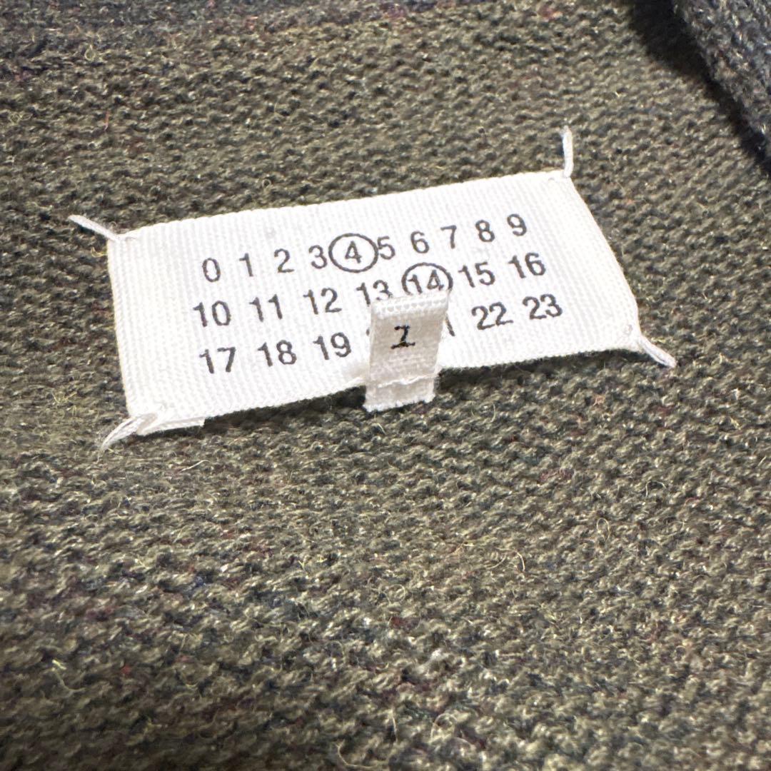 f*g様 HA1430 美品 メゾン・マルジェラ エルボーパッチ カーディガン