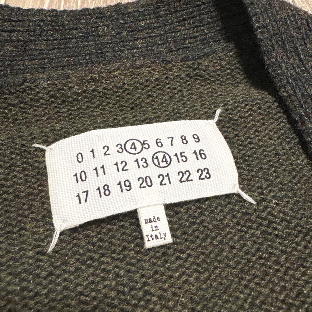 f*g様 HA1430 美品 メゾン・マルジェラ エルボーパッチ カーディガン