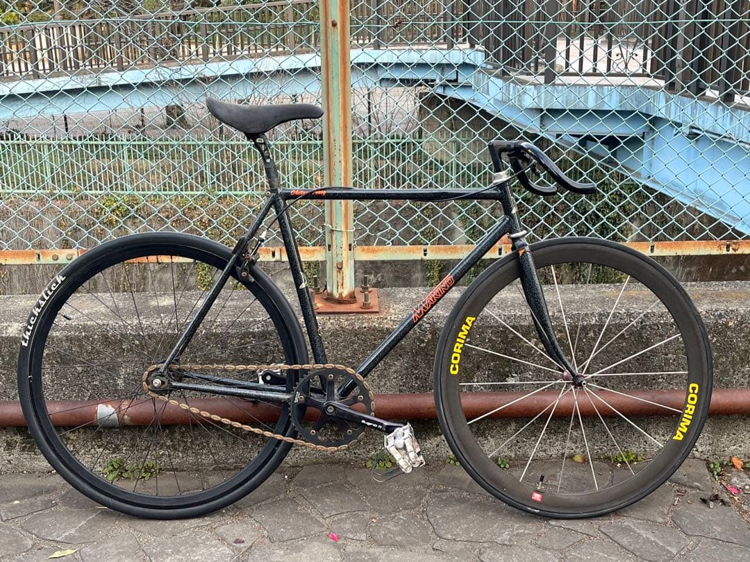 MAKINO ピストフレーム　選手名　NJS ラメ　マキノ　ブルーラグ　おまけ有