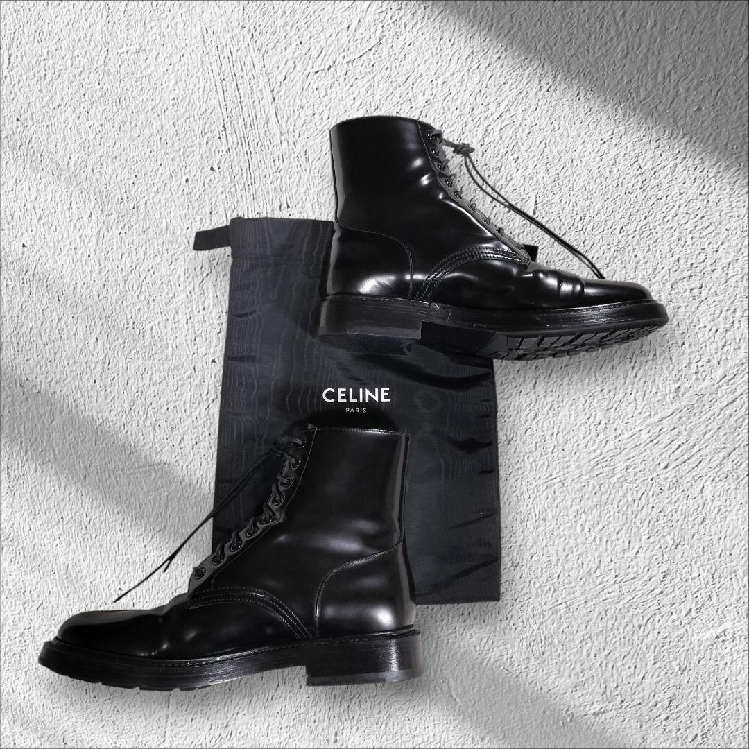 セリーヌ CELINE レースアップ ショートブーツ 41