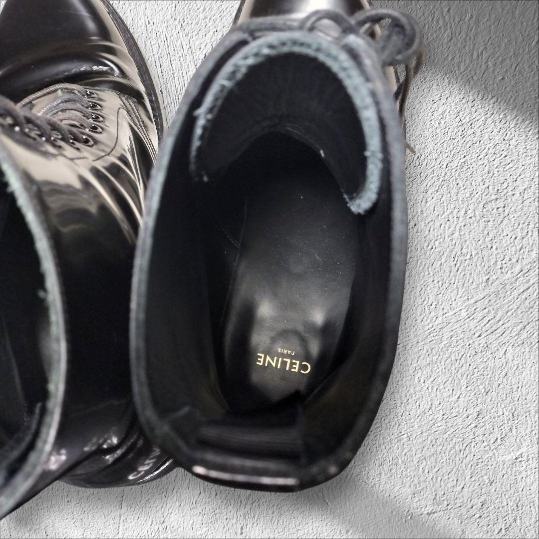 セリーヌ CELINE レースアップ ショートブーツ 41