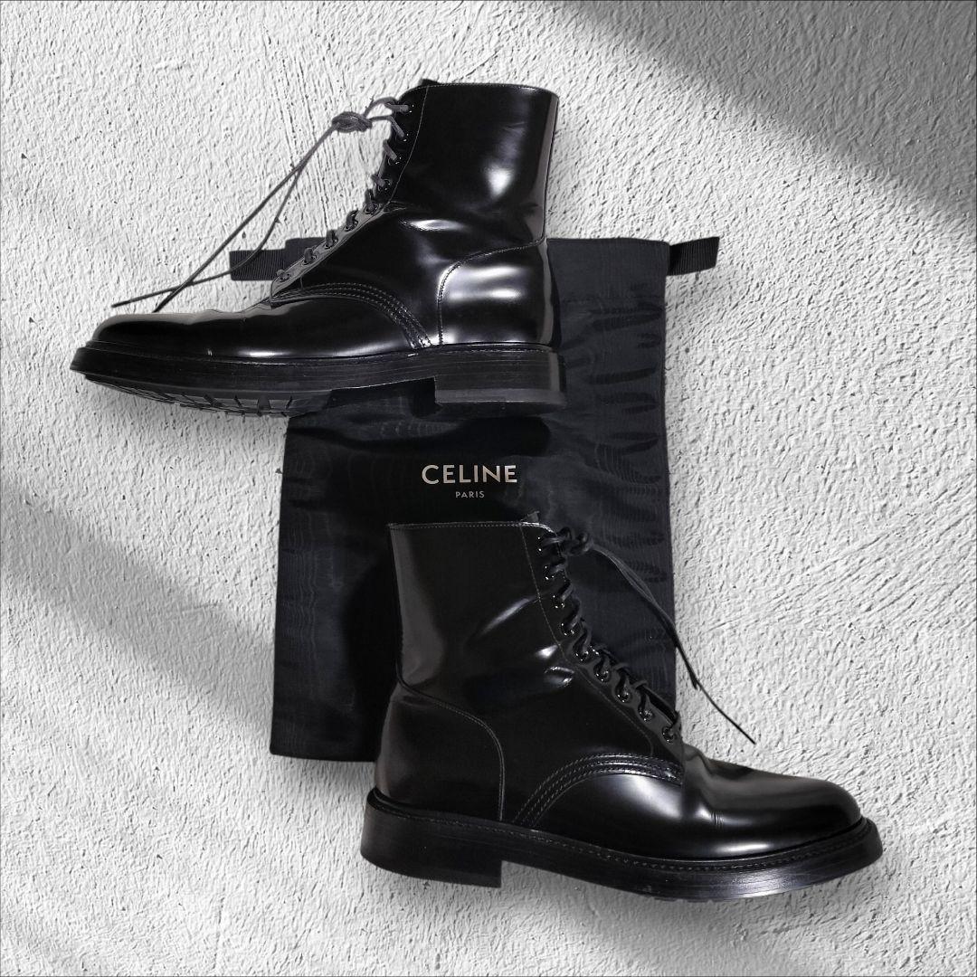 セリーヌ CELINE レースアップ ショートブーツ 41