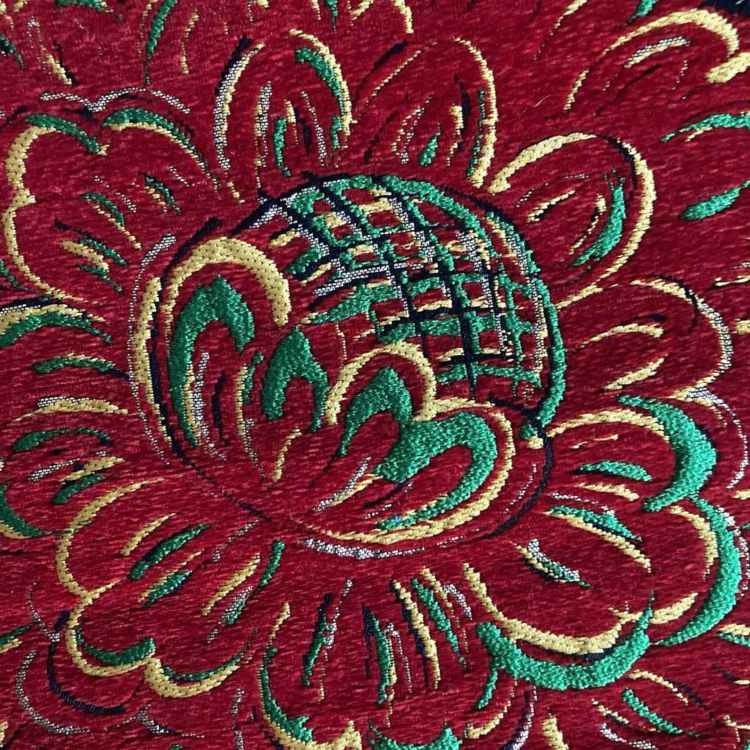 アンティーク名古屋帯　大正ロマン　大輪花模様　織り出し　上質　正絹2-25