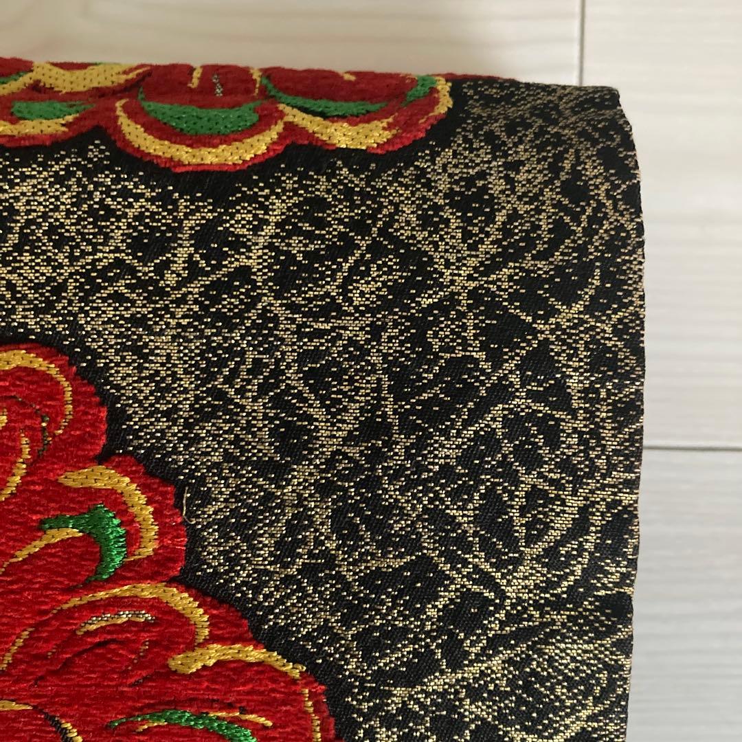 アンティーク名古屋帯　大正ロマン　大輪花模様　織り出し　上質　正絹2-25