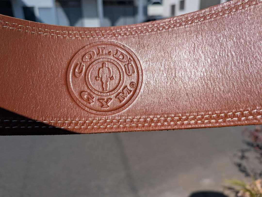 ゴールドジム　プロレザーベルト　XL