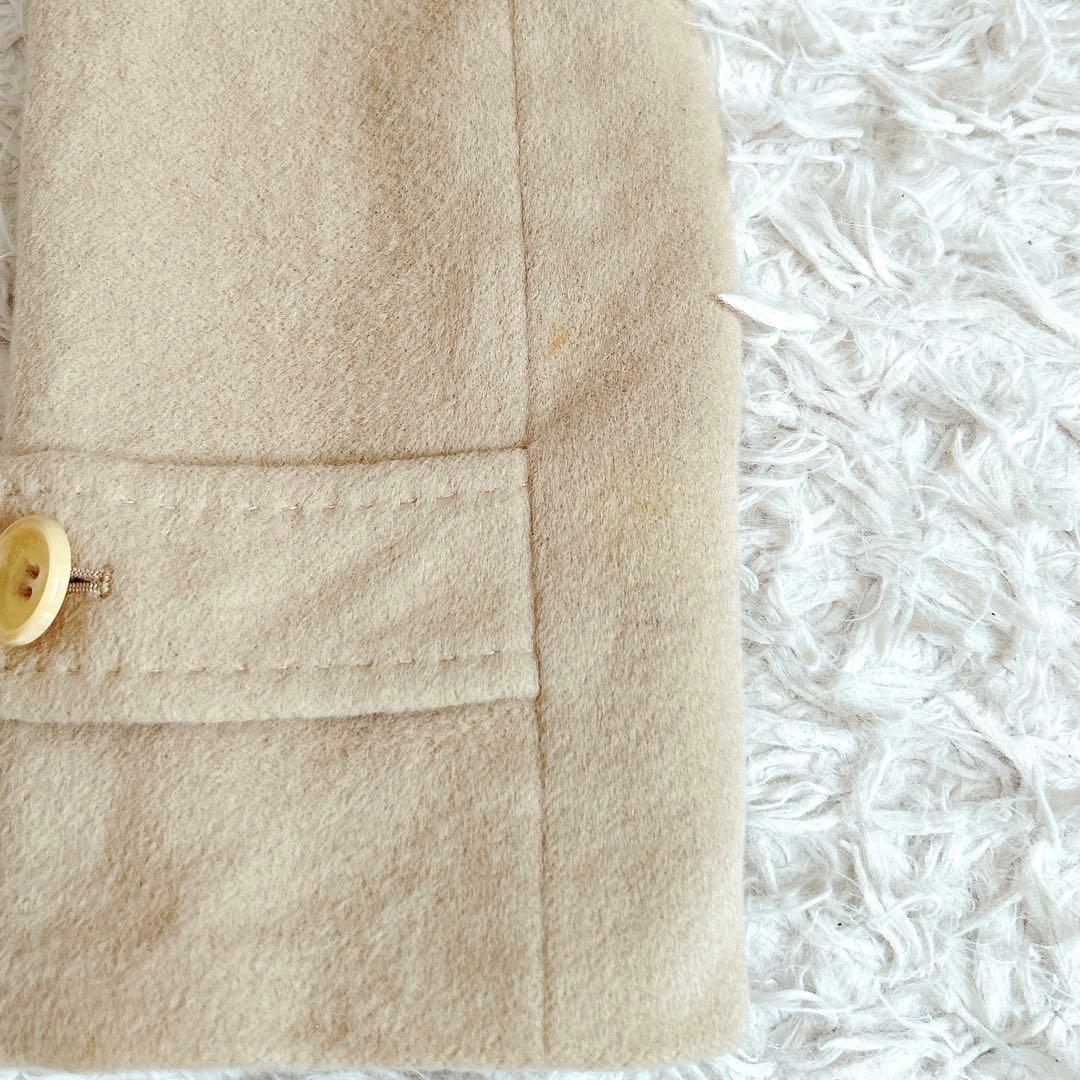 バーバリーロンドン⁂ロングコート　アンゴラ混　ラビットファー　ベージュ　M