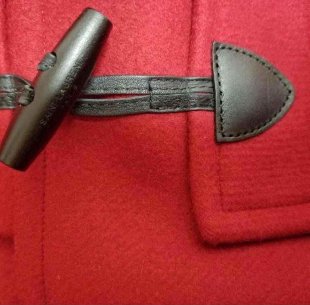 【美品】SAINT LAURENT Paris 13AW ダッフルコート レッド