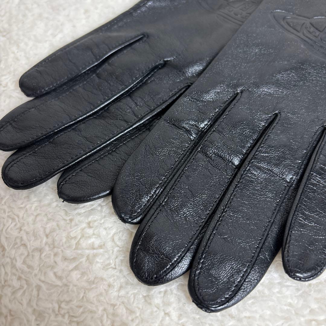 【美品】Vivienne Westwood レディース 羊革　手袋 BLACK
