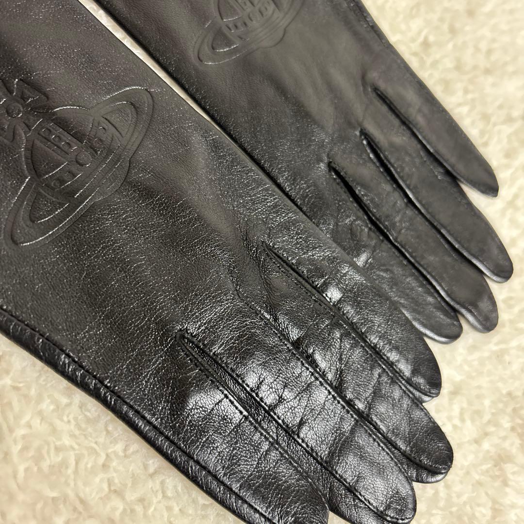 【美品】Vivienne Westwood レディース 羊革　手袋 BLACK