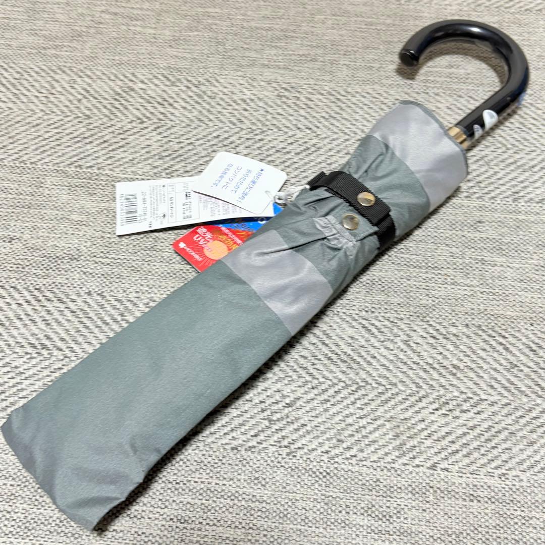 ランバンオンブルー　遮光者熱晴雨兼用UV折りたたみパラソル　ワイドサイズ