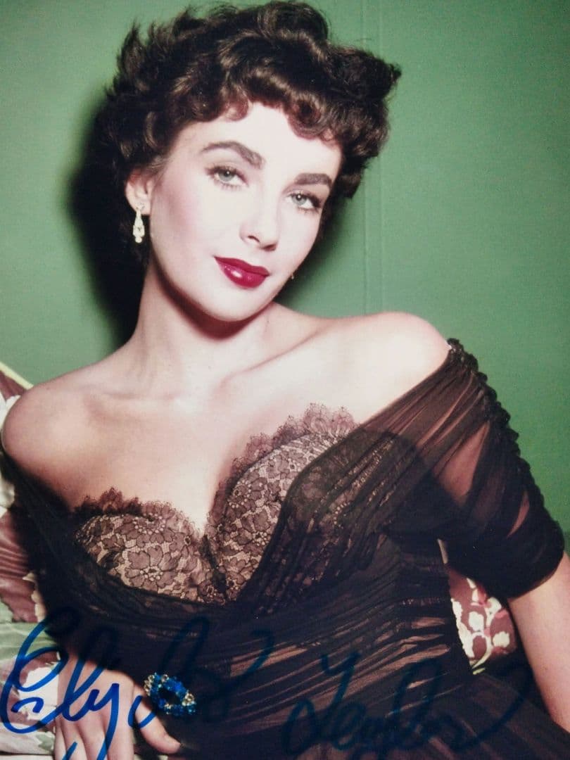 セール中…エリザベス・テイラー直筆サイン入り超大型写真…