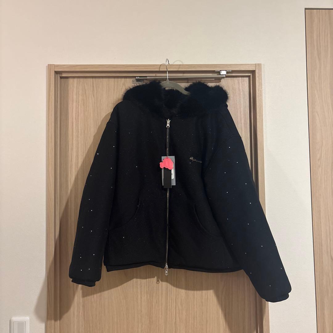 【新品】ANDWANG Kirakira 2way fur zip up