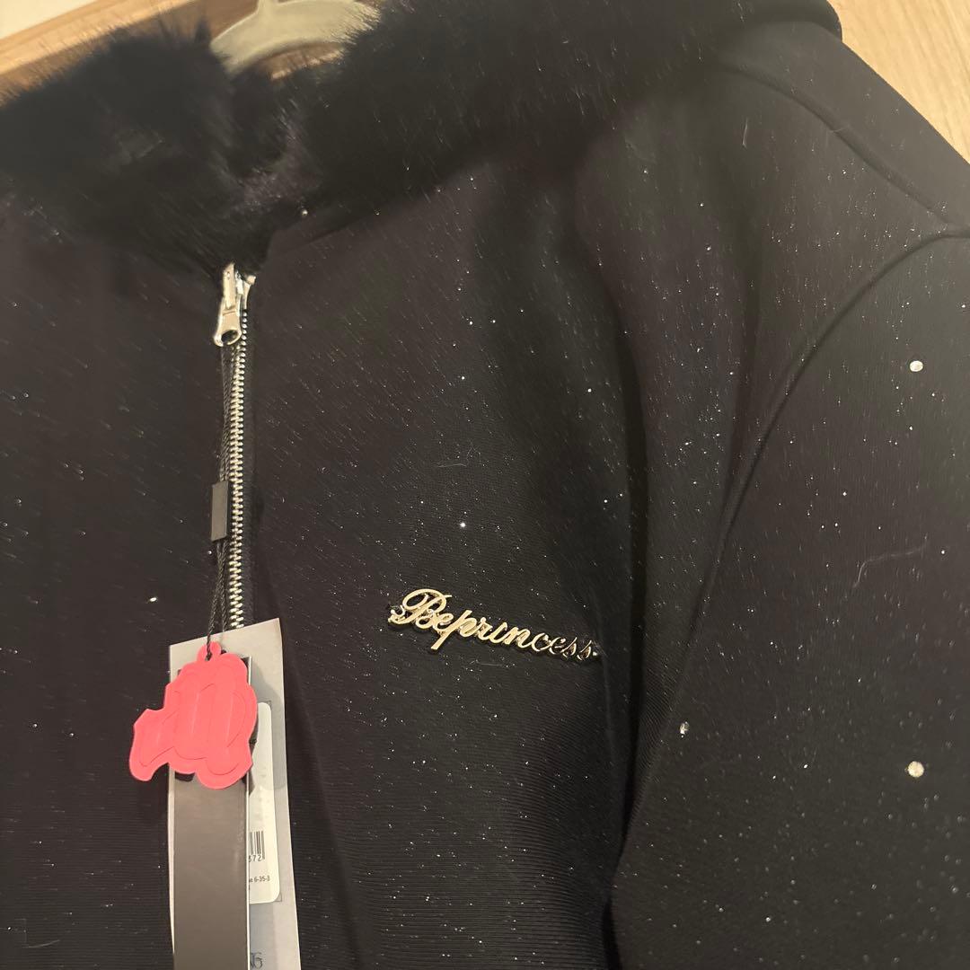 【新品】ANDWANG Kirakira 2way fur zip up