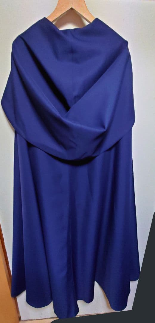 ATELIER BOZ フードロングマント ネイビー×パープル 美品