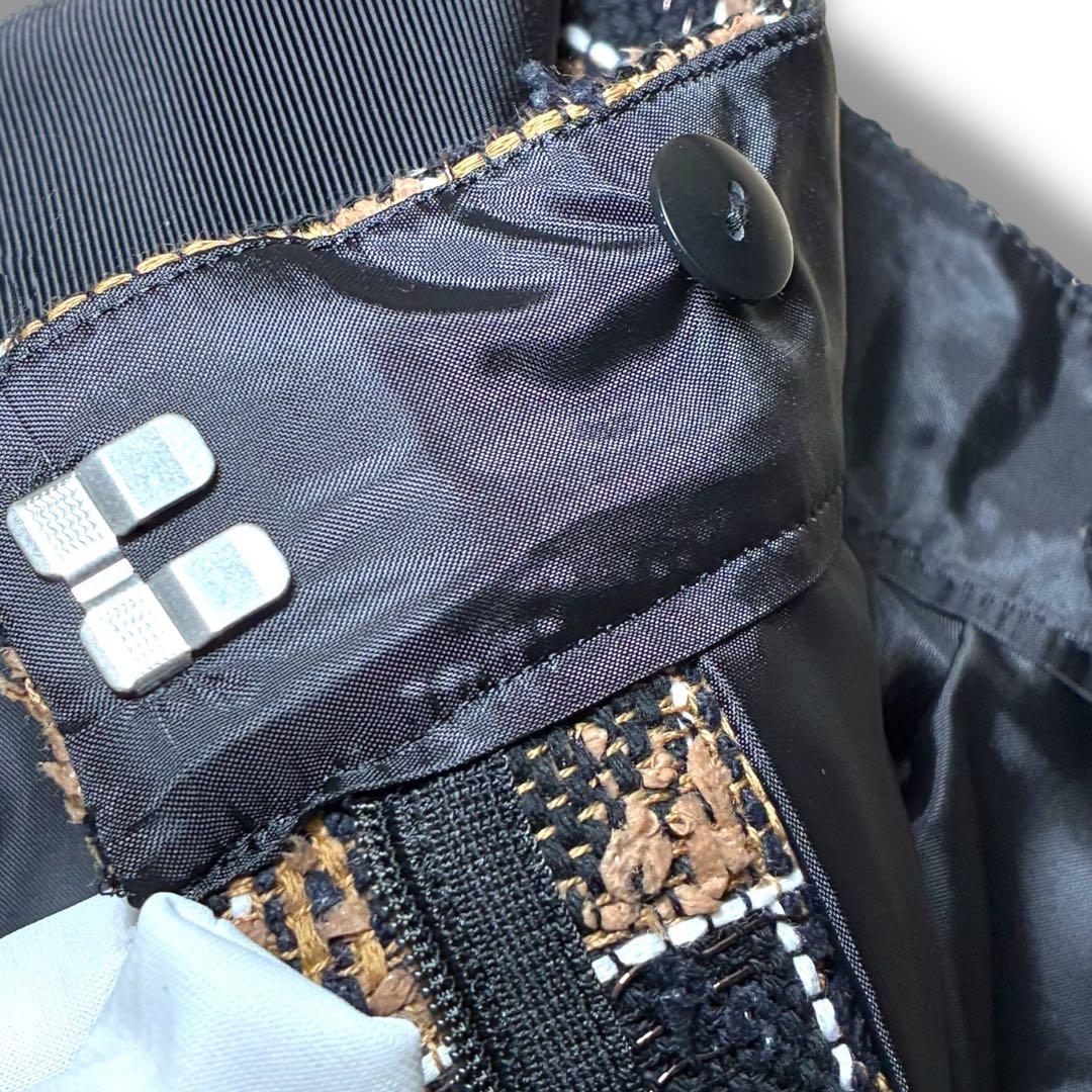 【shéller】check tweed wrap culottes Sサイズ