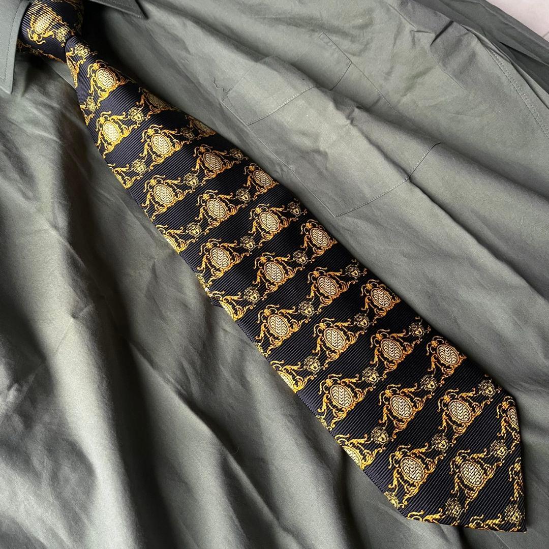 豪華5点セット✨小さめ✨vintage ダブルスーツ VERSACEシルクタイ