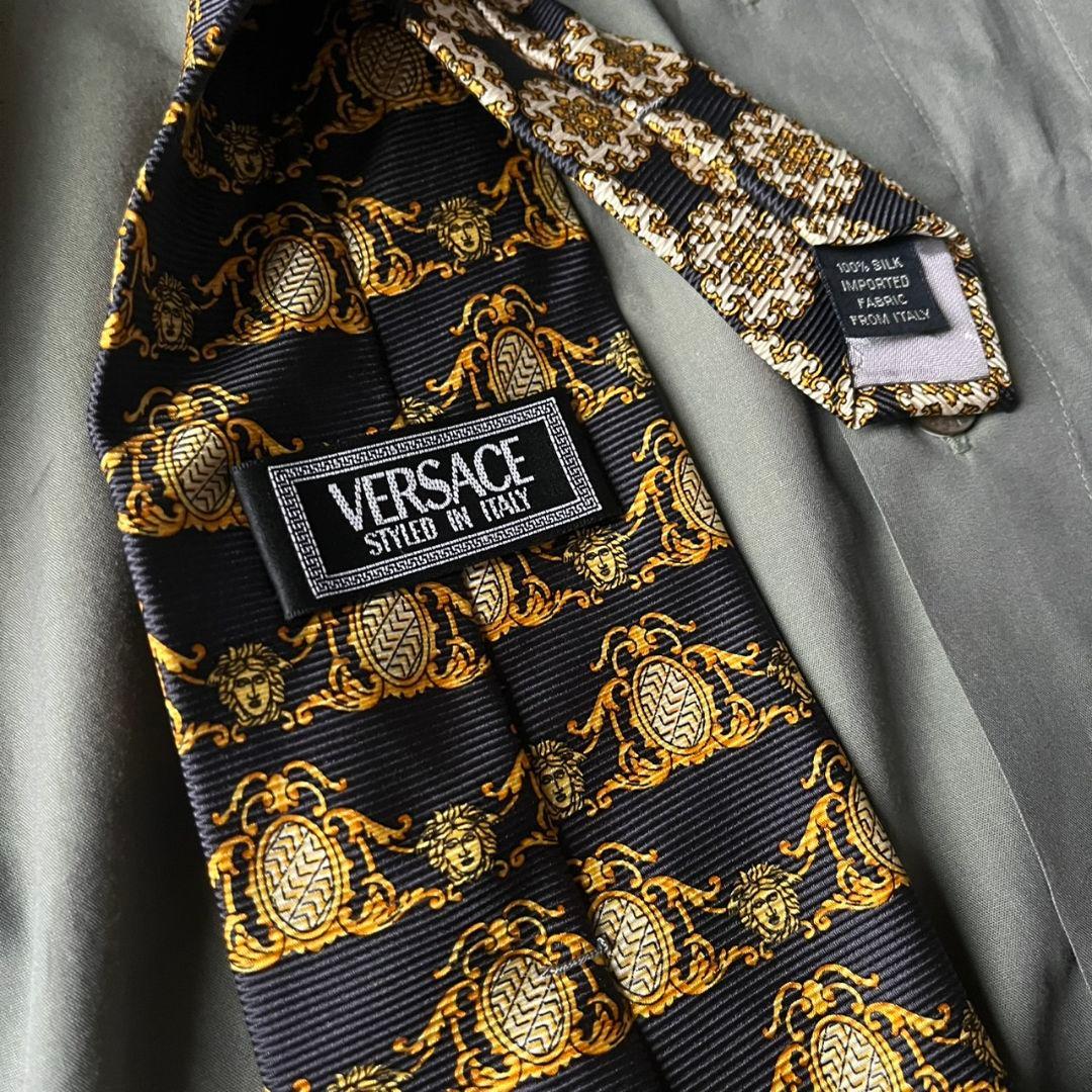 豪華5点セット✨小さめ✨vintage ダブルスーツ VERSACEシルクタイ