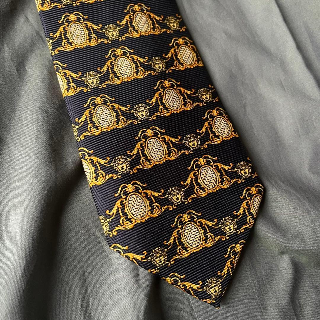 豪華5点セット✨小さめ✨vintage ダブルスーツ VERSACEシルクタイ
