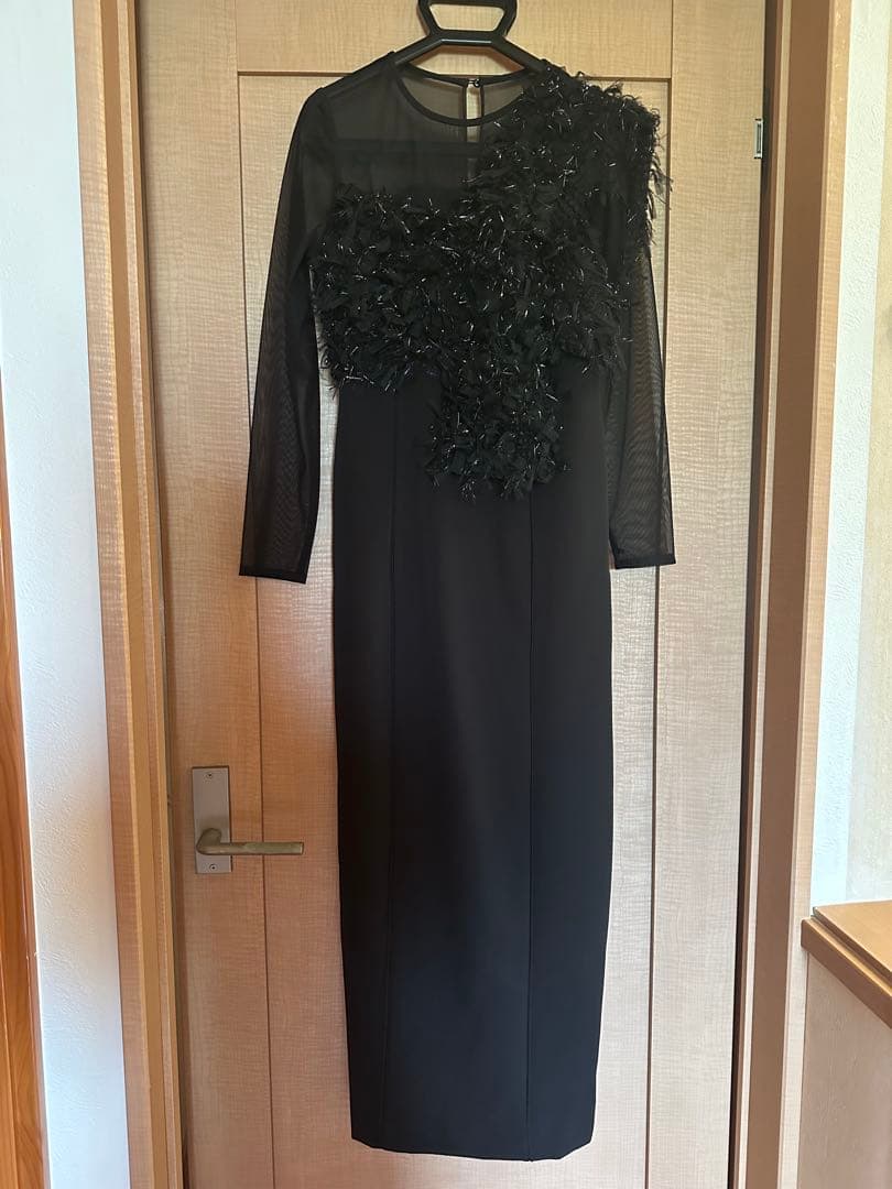 【美品】ANDRESD fringe glitter knot dress