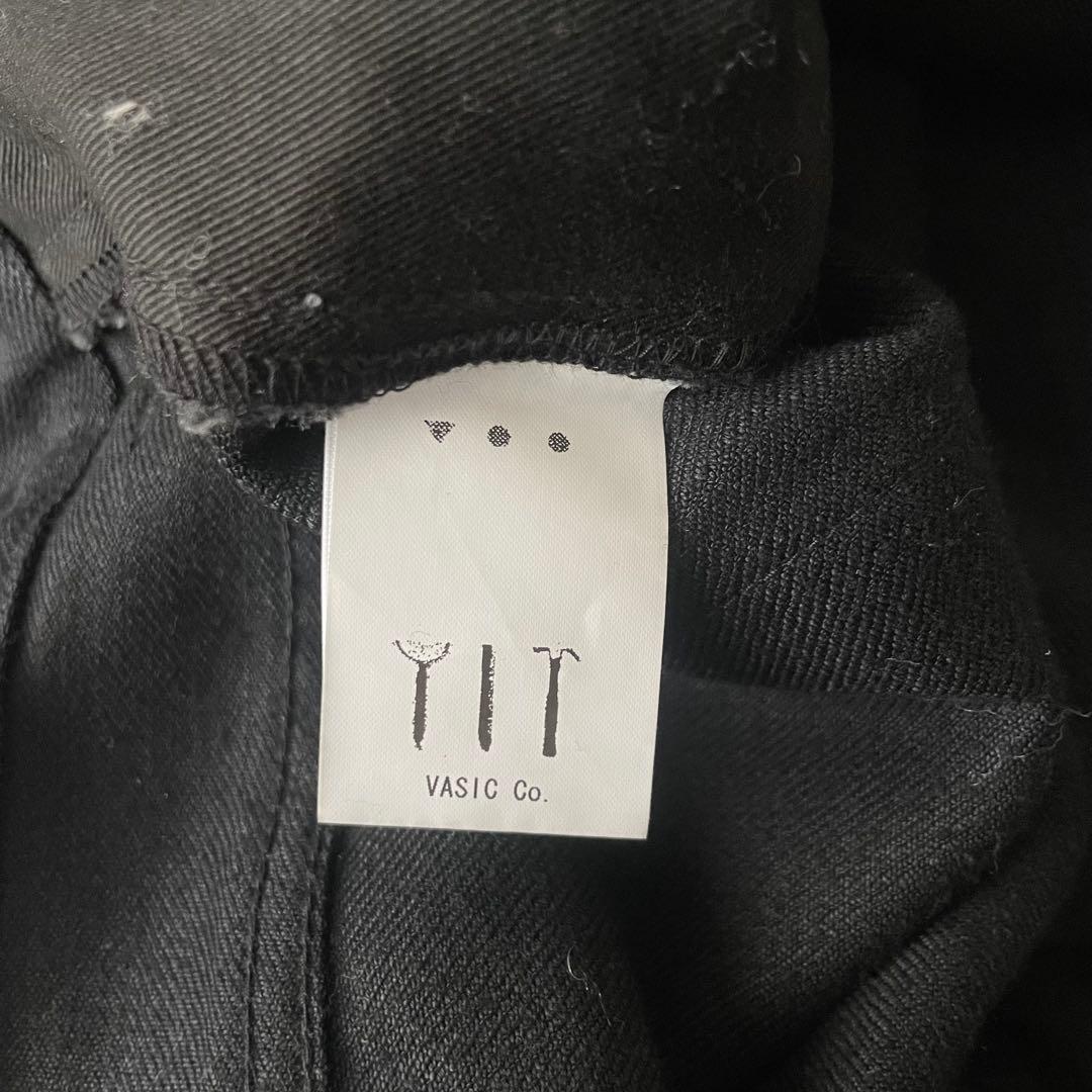 VOO レザー ドッキング パンツ ヴォー 日本製 異素材切替 ブラック