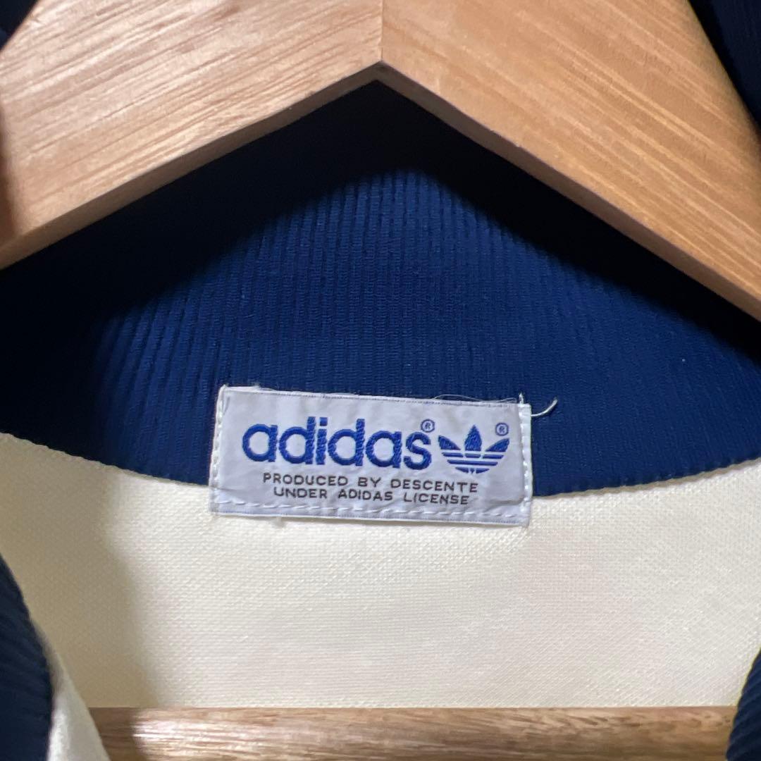 80s adidas アディダス トラックジャケット デサント 古着 ビンテージ