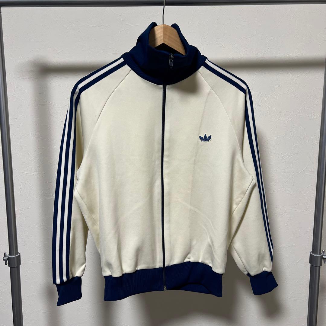 80s adidas アディダス トラックジャケット デサント 古着 ビンテージ