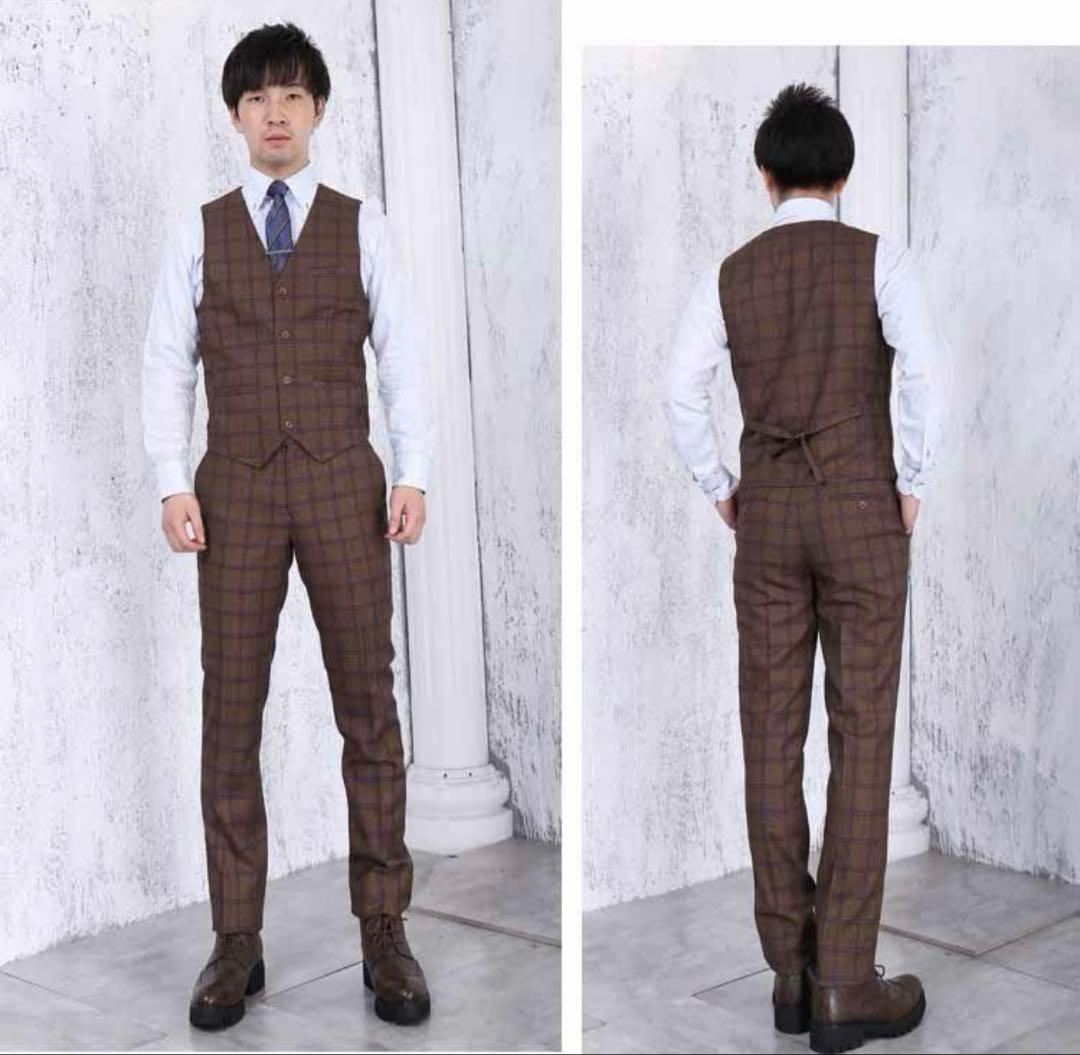 メンズスーツ スタイリッシュスーツ 3ピーススーツ面接 ビジネス 紳士服CC02