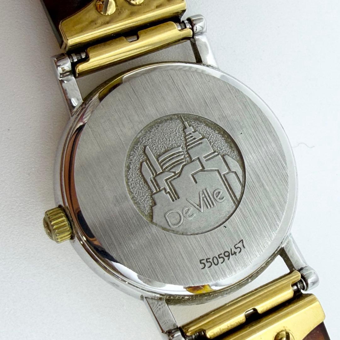 【稼働 新品電池】オメガ デヴィル べっ甲 レディース 腕