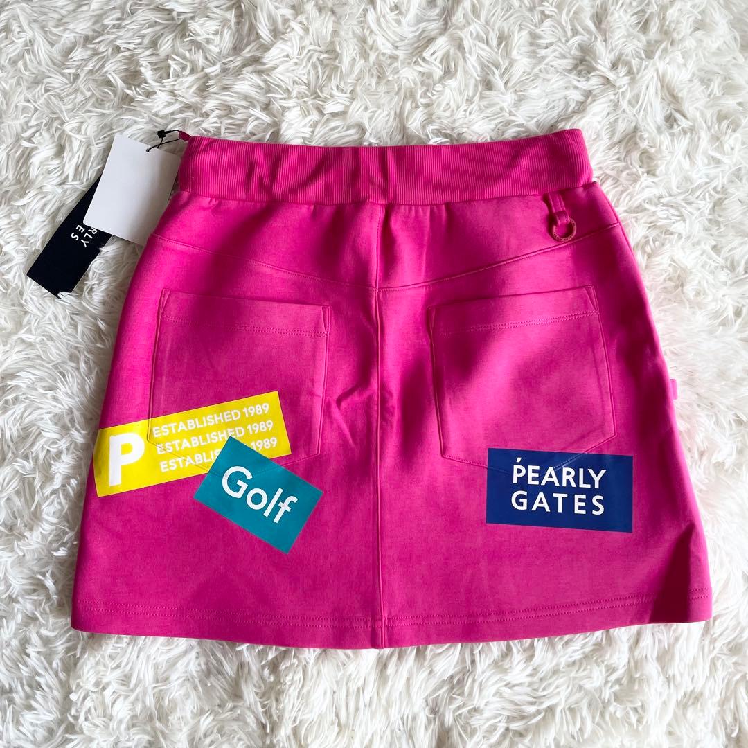 未使用　PEARLYGATES パーリーゲイツ　スウェットスカート　1 ピンク