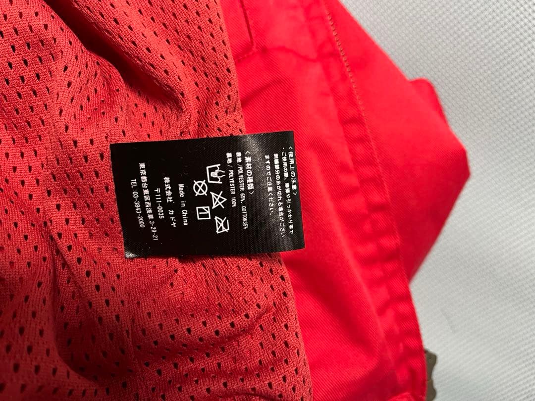 KADOYA 赤 ジャケット バックプリント　バイク用