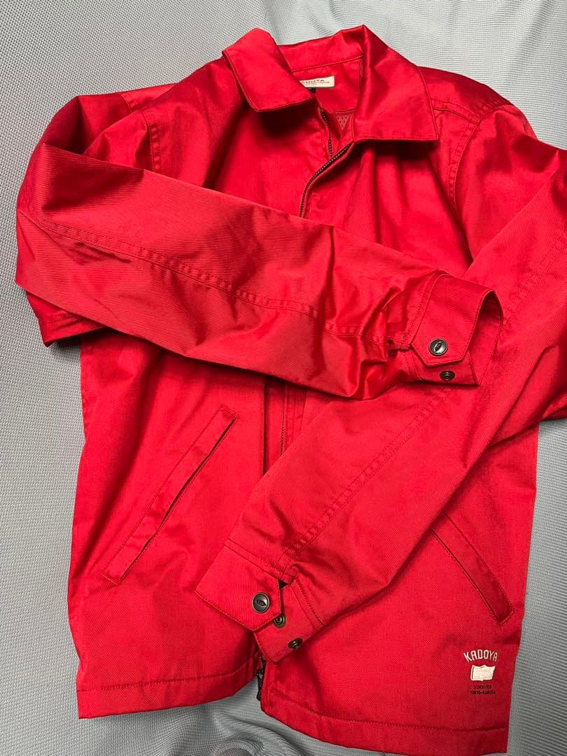 KADOYA 赤 ジャケット バックプリント　バイク用