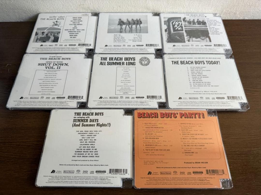 【SACD】ビーチ・ボーイズ ハイブリッドSACD8タイトルセット 未開封盤あり