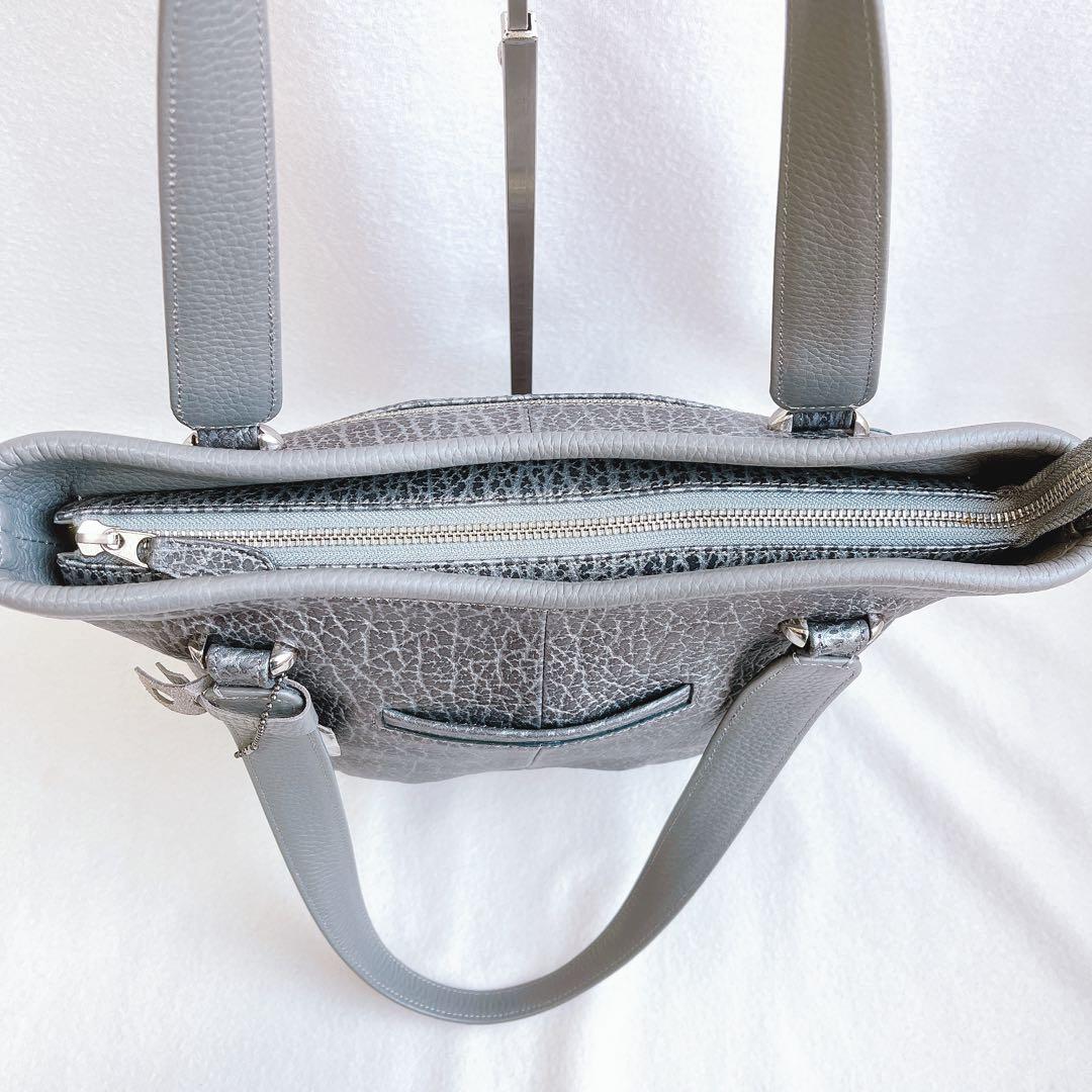 未使用級 希少JRA エレファント ハンド ショルダーバッグ 2way グレー象