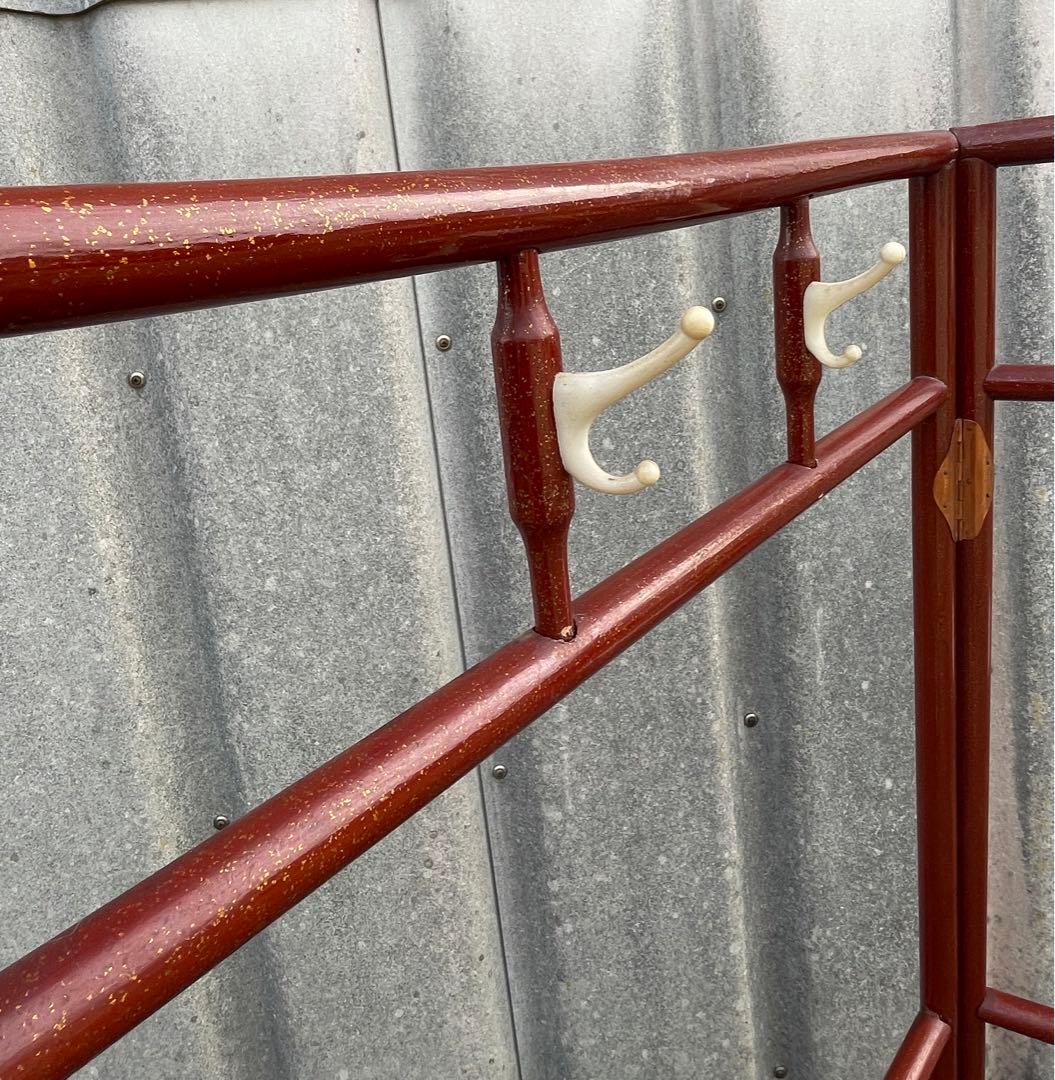 稀少/古道具/当時物/無垢材/木製/衣紋掛け/衣桁/着物掛け/22