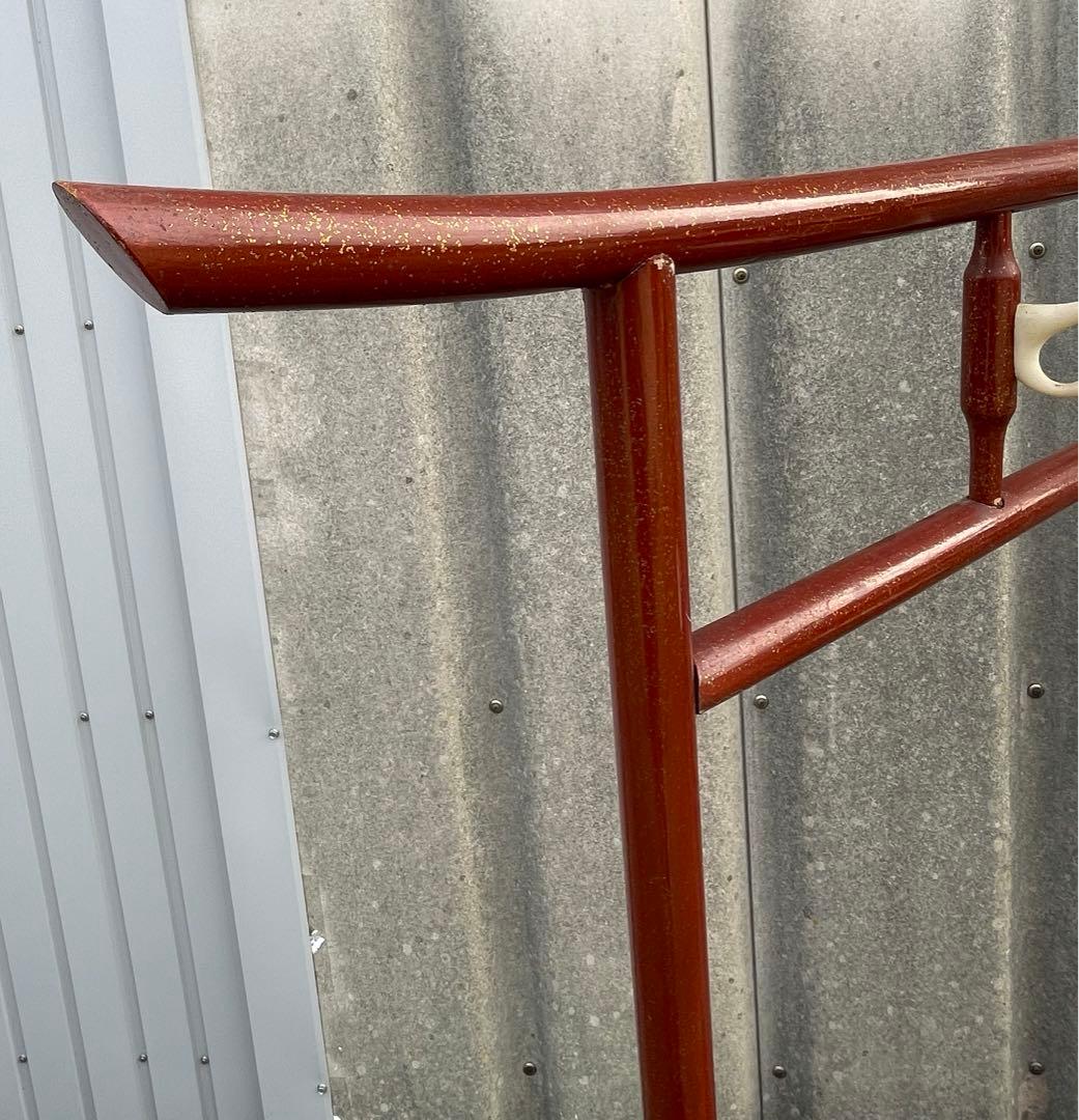 稀少/古道具/当時物/無垢材/木製/衣紋掛け/衣桁/着物掛け/22