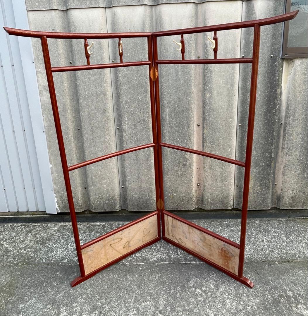 稀少/古道具/当時物/無垢材/木製/衣紋掛け/衣桁/着物掛け/22